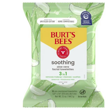 Sensitive Facial Cleansing Towelettes with Aloe Vera